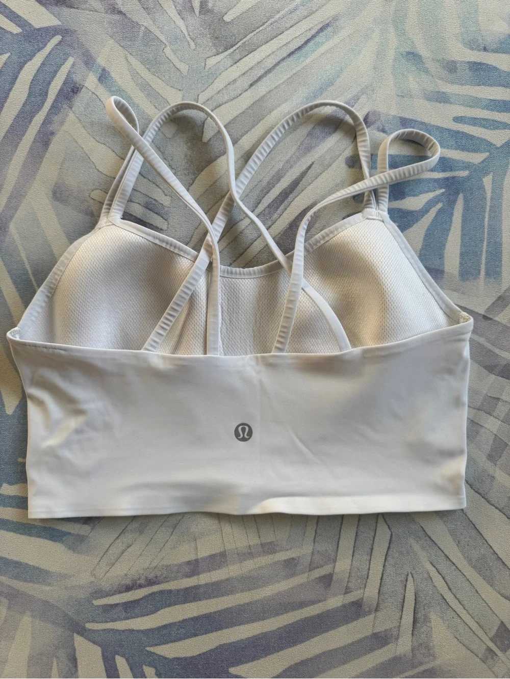 Lululemon Like A Cloud Longline bra, B/C, White, 6